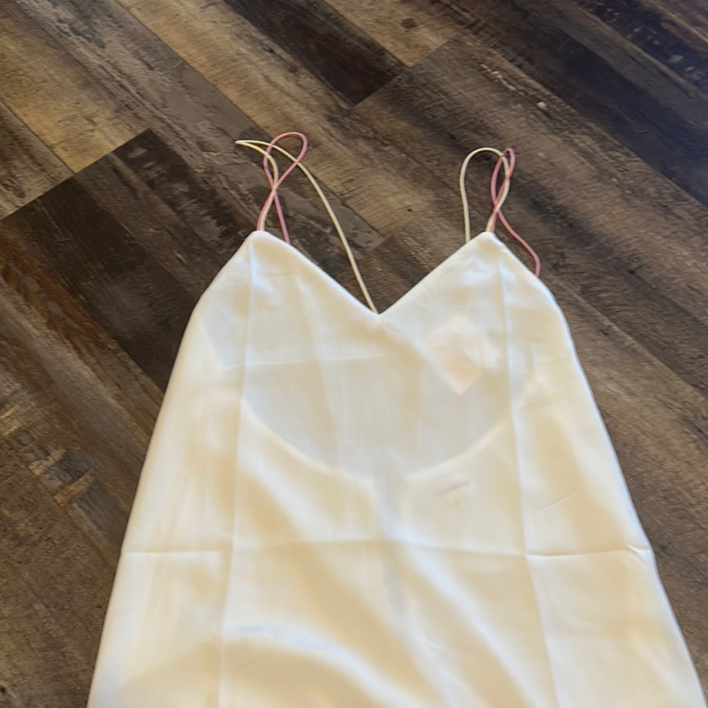 Super down white dress XS brand new